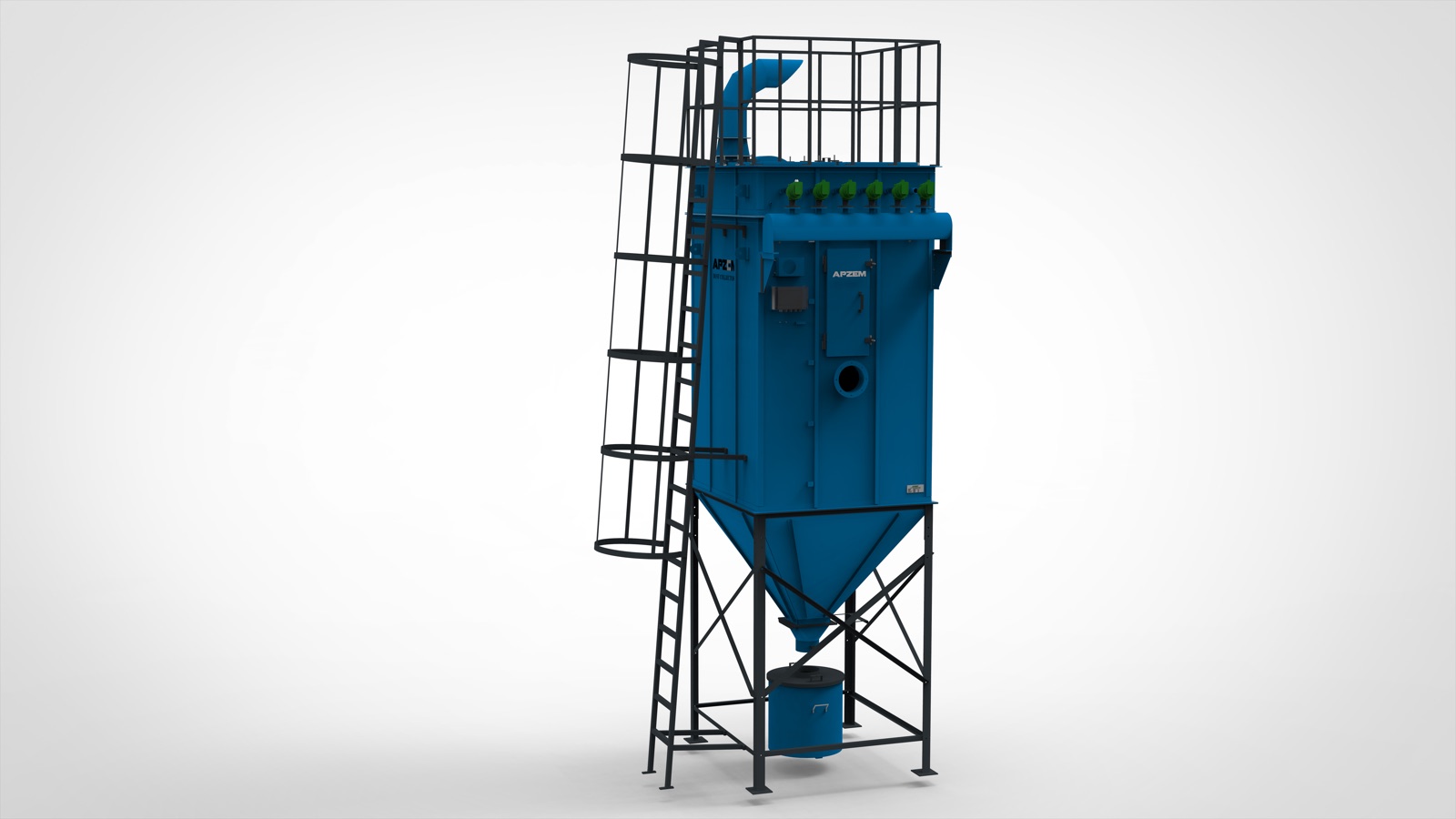 Pulse jet bag filter collector